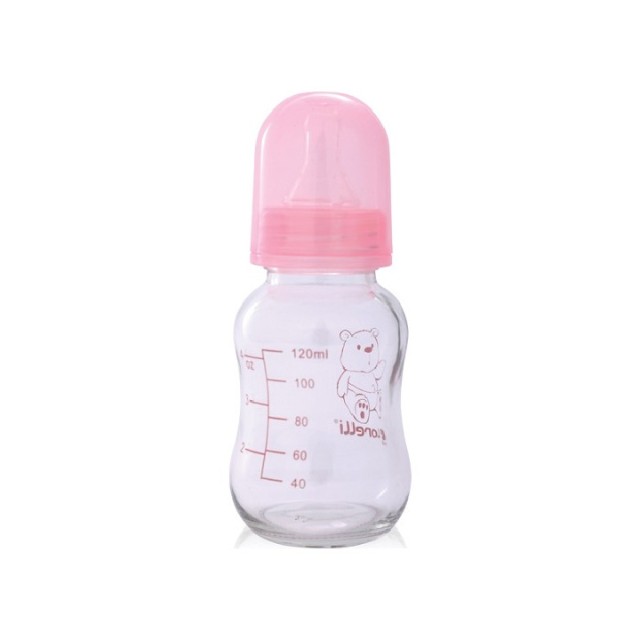 LORELLI STAKLENA FLAŠICA (ROZE) 120ML - Online Apoteka LORELLI STAKLENA FLAŠICA (ROZE) 120ML
